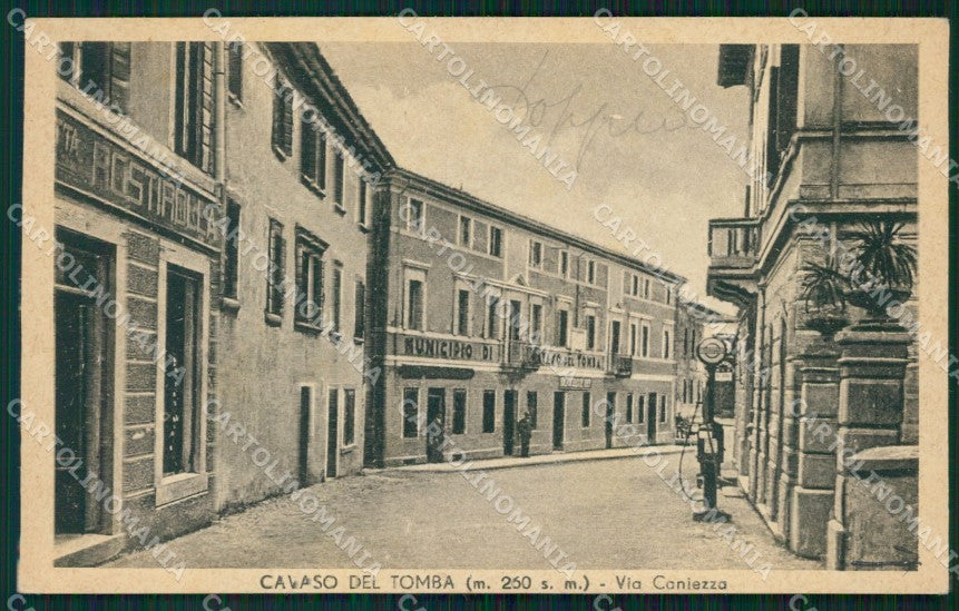 Treviso Cavaso del Tomba Municipio cartolina VK0298 – fronte