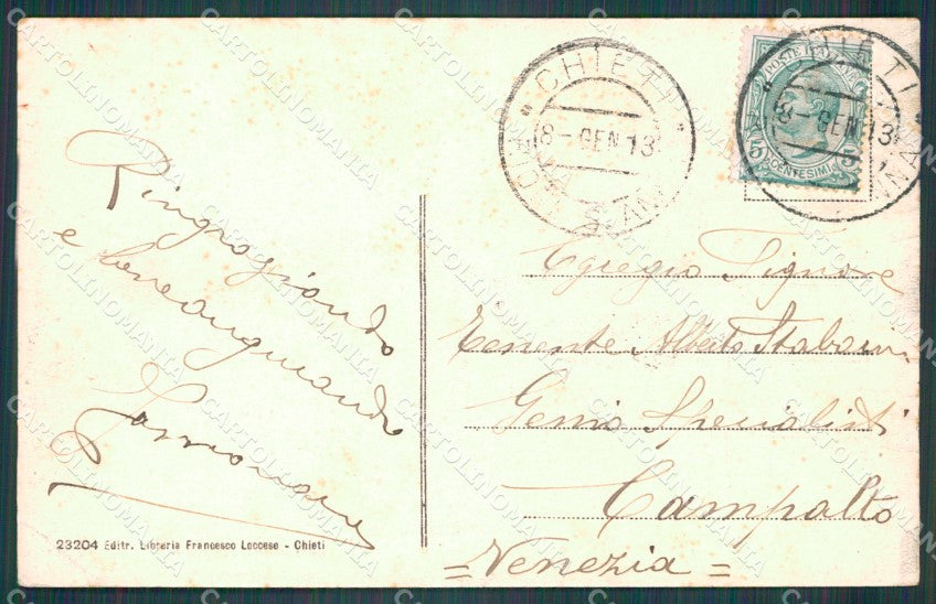 Chieti Città PIEGA cartolina VK0307 – retro