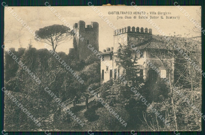 Treviso Castelfranco Veneto Villa Giorgione cartolina VK0315 – fronte