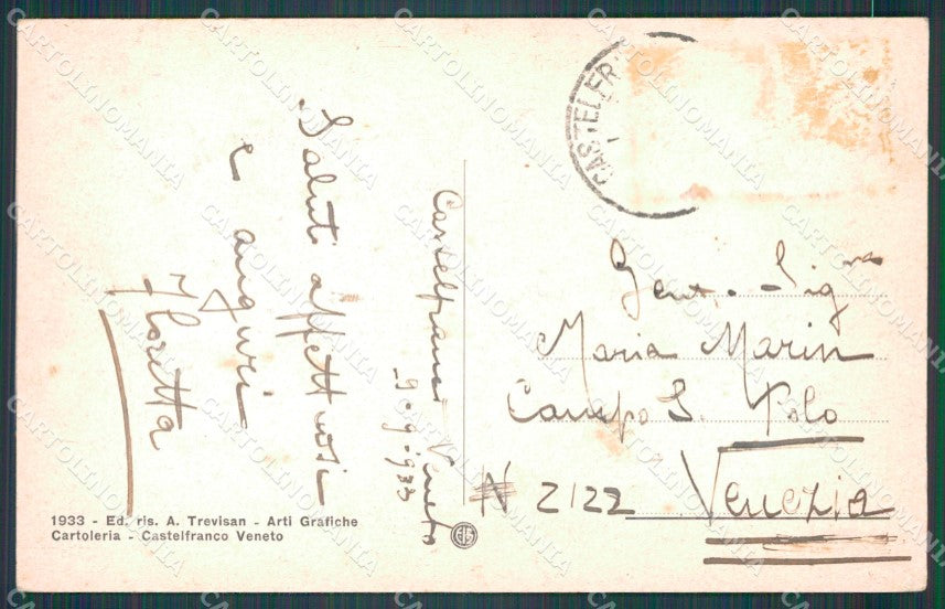 Treviso Castelfranco Veneto cartolina VK0317 – retro