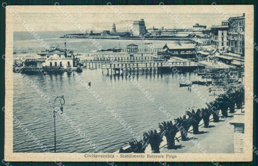 Roma Civitavecchia Stabilimento Balneare Pirgo cartolina VK0364 – fronte