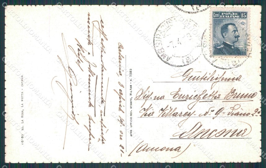 Catania Città Etna cartolina VK0371 – retro