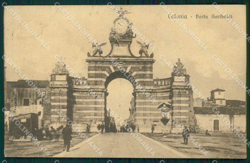 Catania Città Porta Garibaldi cartolina VK0378 – fronte