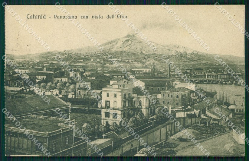 Catania Città Etna cartolina VK0384 – fronte