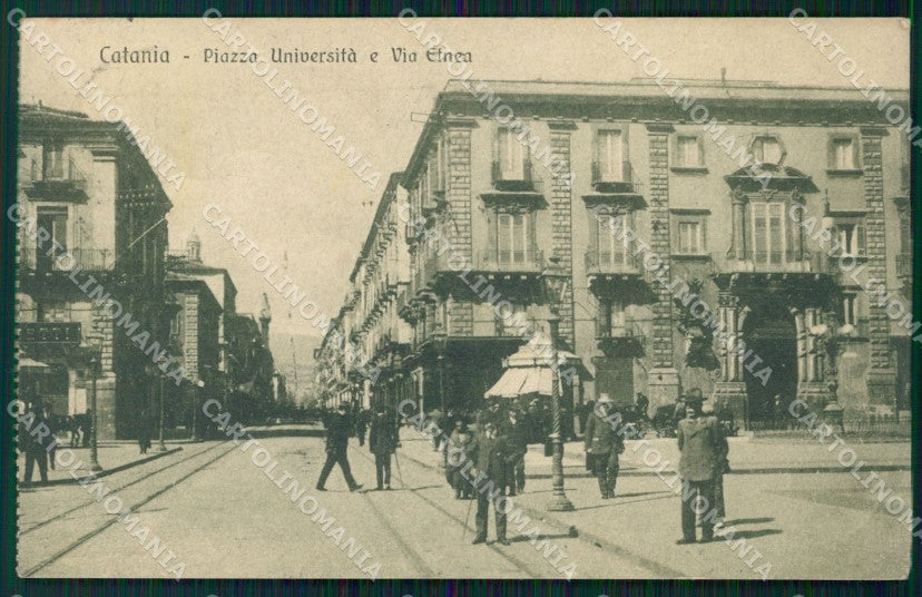 Catania Città Piazza Università cartolina VK0388 – fronte