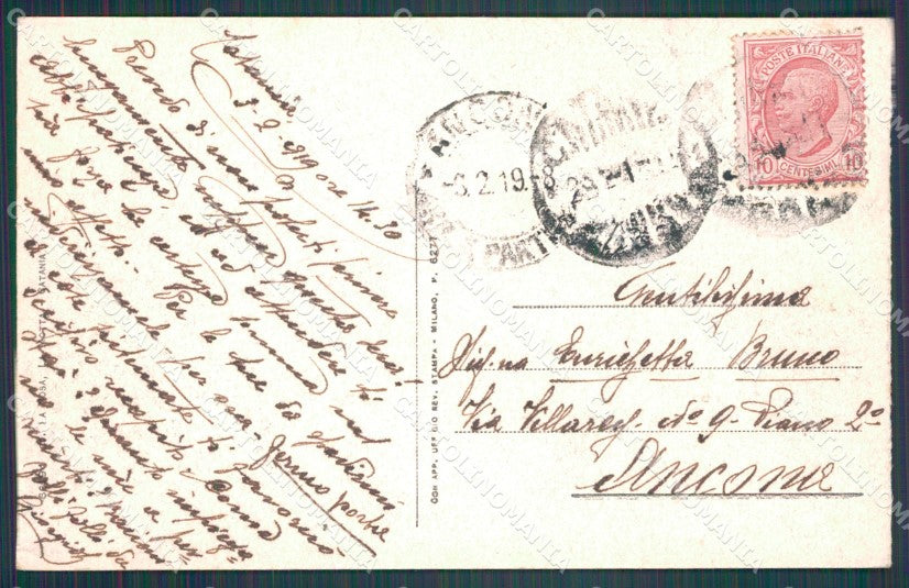 Catania Città Municipio Tram cartolina VK0391 – retro