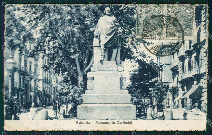 Catania Città Garibaldi PIEGHINA cartolina VK0394 – fronte