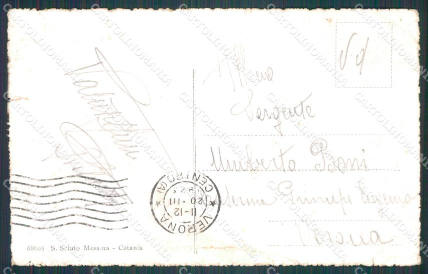 Catania Città Garibaldi PIEGHINA cartolina VK0394 – retro