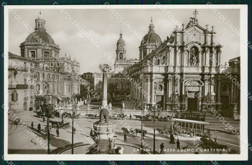 Catania Città Cattedrale Tram Foto cartolina VK0397 – fronte