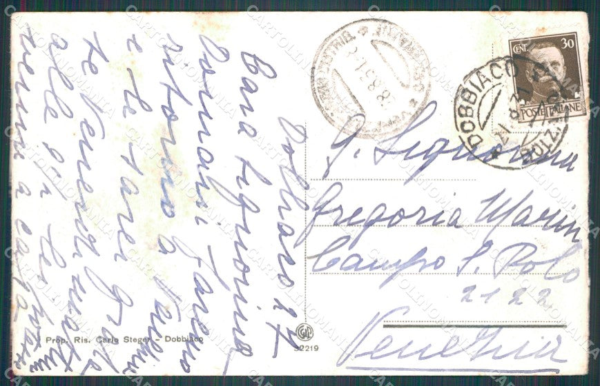 Bolzano Dobbiaco Carbonin PIEGHINA cartolina VK0431 – retro