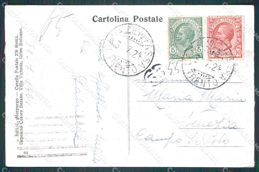 Trento Canazei Gruppo Sella cartolina VK0437 – retro