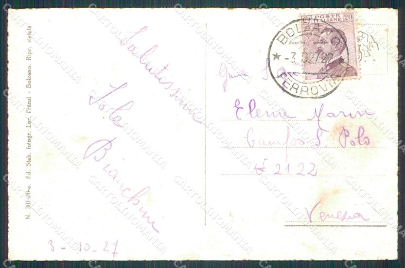 Bolzano Renon Collalbo cartolina VK0439 – retro