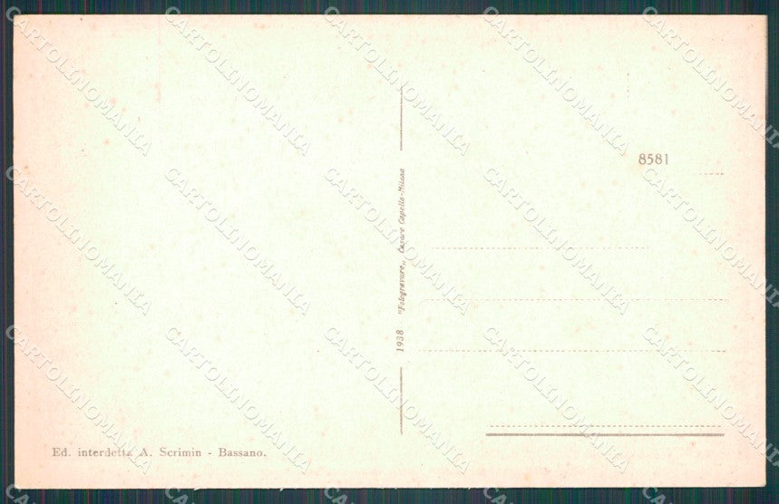 Vicenza Cismon del Grappa cartolina VK0452 – retro