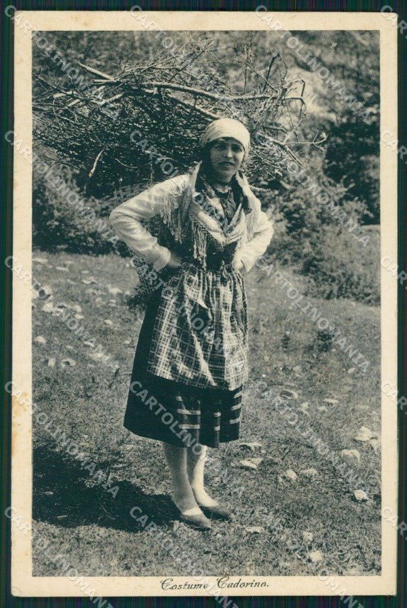 Belluno Calalzo Costumi cartolina VK0456 – fronte