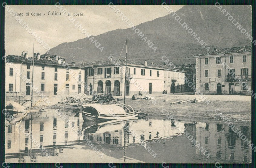 Lecco Colico Lago di Como Barca cartolina VK0457 – fronte