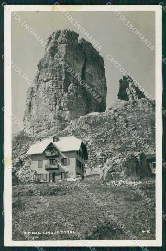 Belluno Cortina d'Ampezzo Rifugio Cinque Torri Foto cartolina VK0459 – fronte