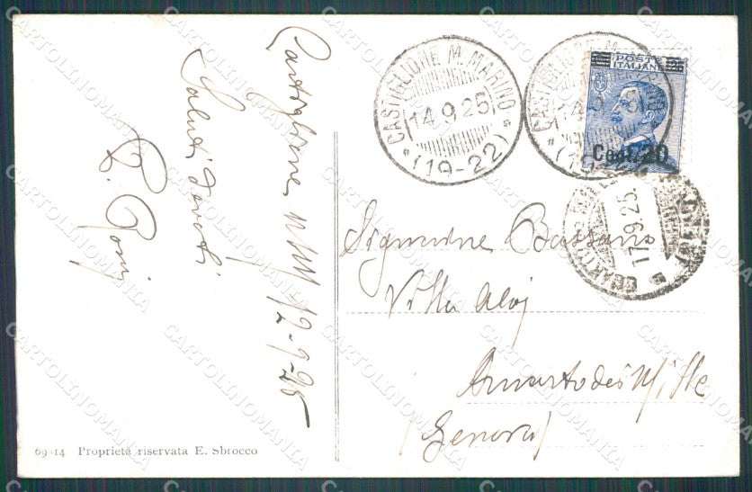 Chieti Castiglione Messer Marino ABRASA cartolina VK0490 – retro