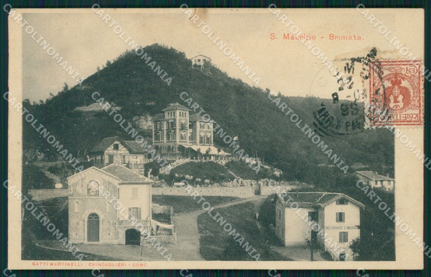 Como Brunate San Maurizio cartolina VK0492 – fronte