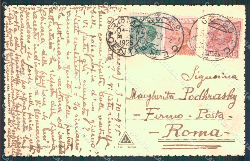 Verona Cerea cartolina VK0495 – retro