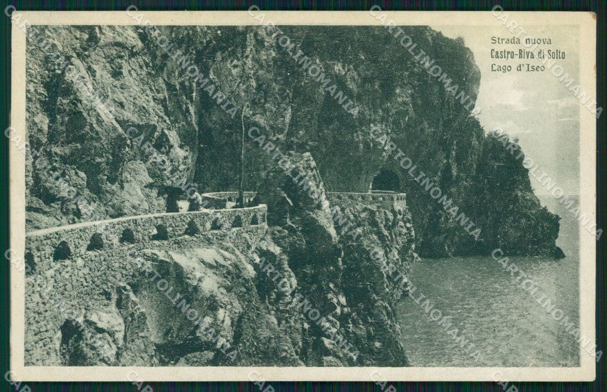 Bergamo Castro Riva Lago d'Iseo cartolina VK0497 – fronte