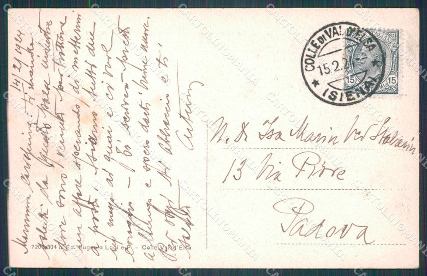 Siena Colle Val d'Elsa Stazione cartolina VK0501 – retro
