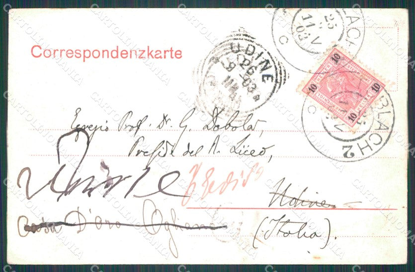 Bolzano Dobbiaco Neu Toblach Stazione STRAPPINO cartolina VK0513 – retro
