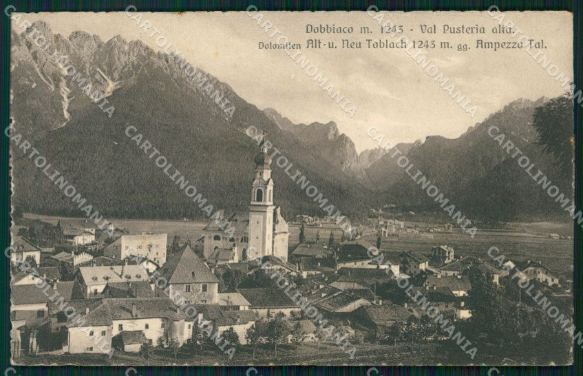 Bolzano Dobbiaco cartolina VK0515 – fronte