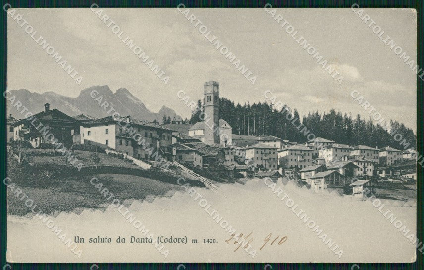 Belluno Danta Cadore cartolina VK0523 – fronte