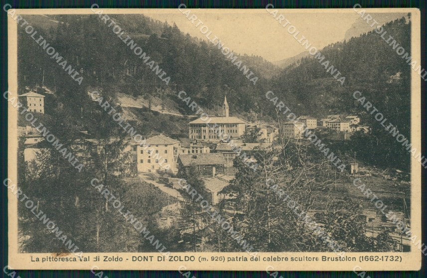 Belluno Forno di Zoldo Dont di cartolina VK0526 – fronte