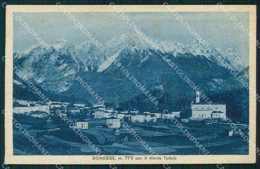 Belluno Domegge Monte Tudaio cartolina VK0527 – fronte