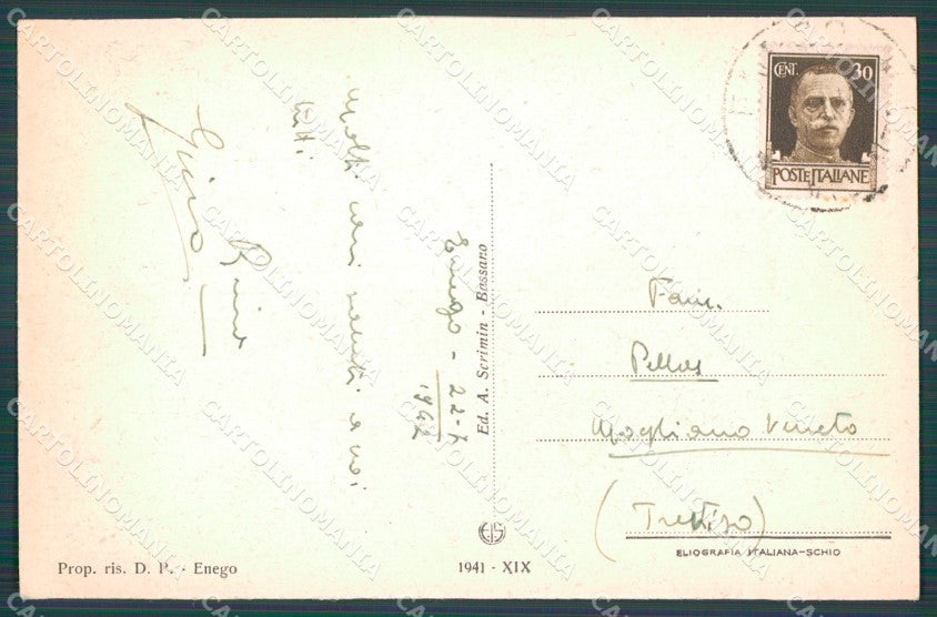 Vicenza Enego cartolina VK0531 – retro