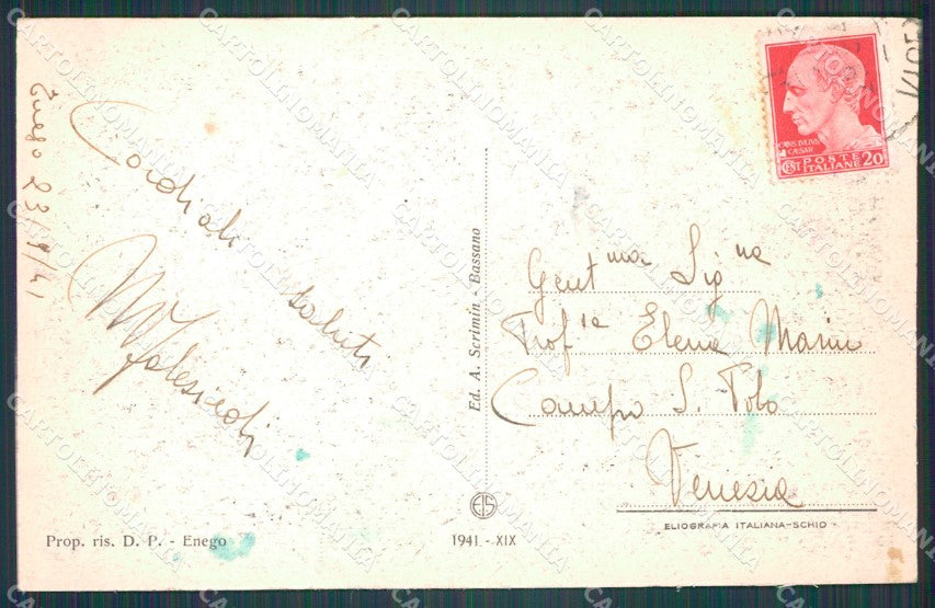 Vicenza Enego cartolina VK0533 – retro