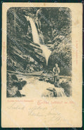 Torino Exilles Cascata PIEGHINA cartolina VK0550 – fronte