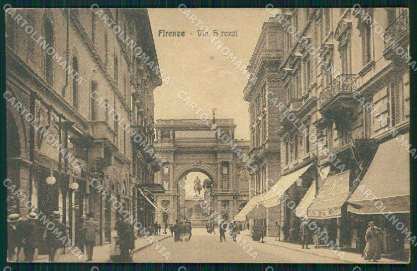 Firenze Città Via Strozzi cartolina VK0554 – fronte