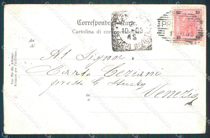 Trento Fiera di Primiero Cimone Rosetta Sass Maor cartolina VK0571 – retro