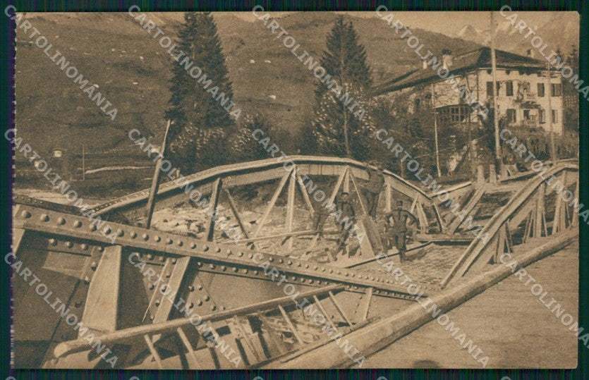 Trento Fiera di Primiero Ponte di cartolina VK0572 – fronte