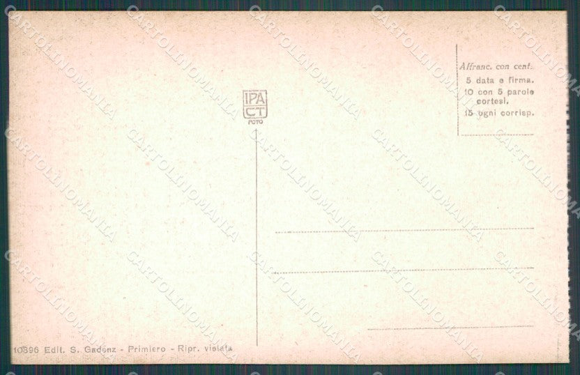 Trento Fiera di Primiero cartolina VK0573 – retro