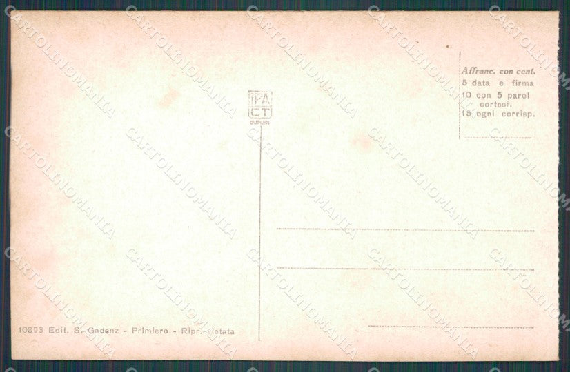 Trento Fiera di Primiero cartolina VK0574 – retro