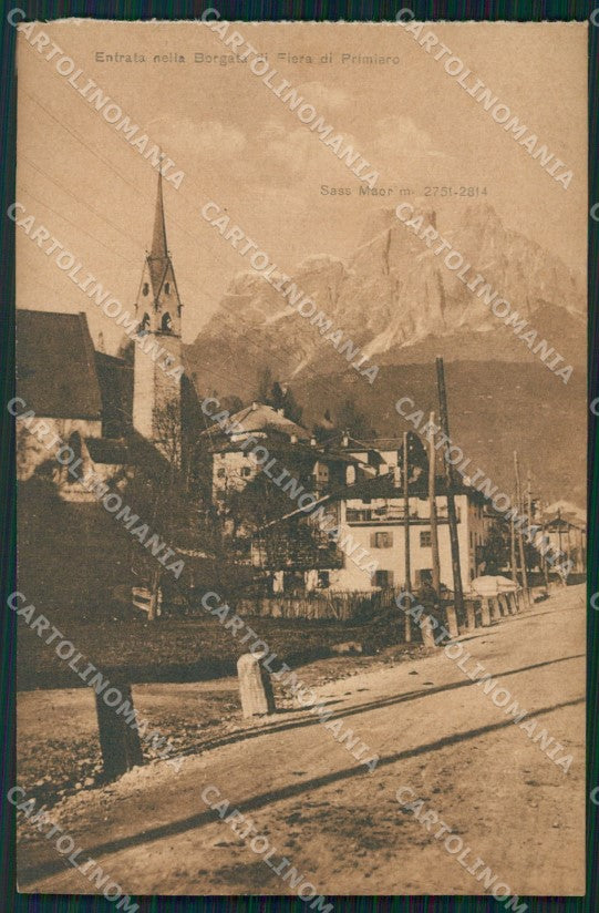Trento Fiera di Primiero Sass Maor cartolina VK0575 – fronte