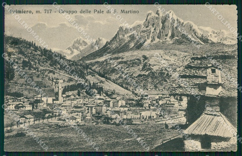 Trento Primiero Gruppo Pale San Martino cartolina VK0587 – fronte