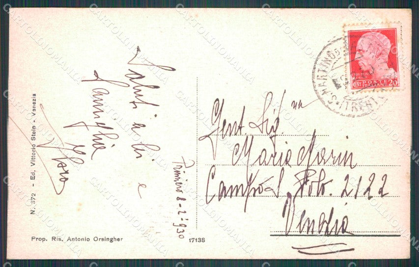 Trento Primiero cartolina VK0588 – retro