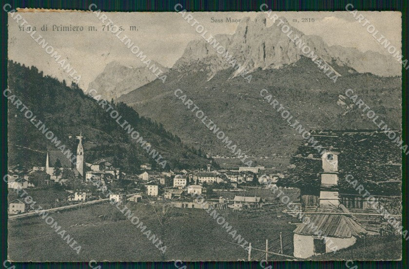 Trento Fiera di Primiero Sass Maor cartolina VK0590 – fronte