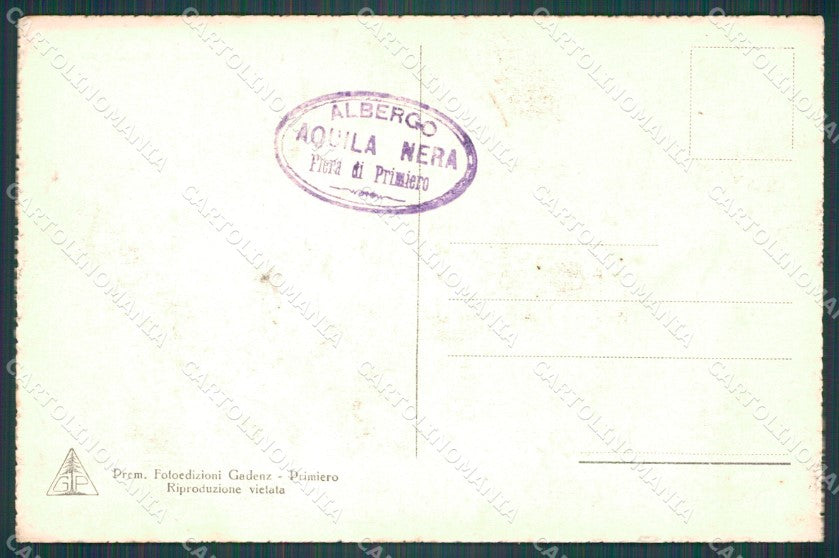 Trento Fiera di Primiero Dazio FORO cartolina VK0595 – retro