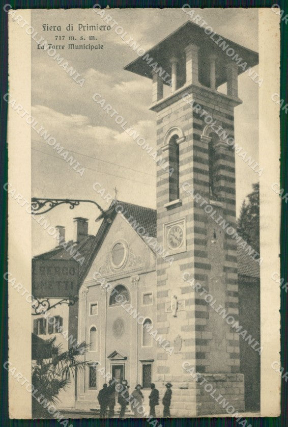 Trento Fiera di Primiero Torre Municipale cartolina VK0596 – fronte