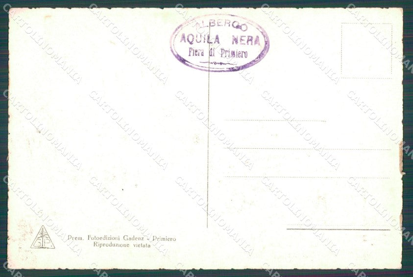 Trento Fiera di Primiero Torre Municipale cartolina VK0596 – retro