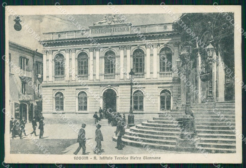 Foggia Città Istituto Tecnico PIEGA cartolina VK0611 – fronte
