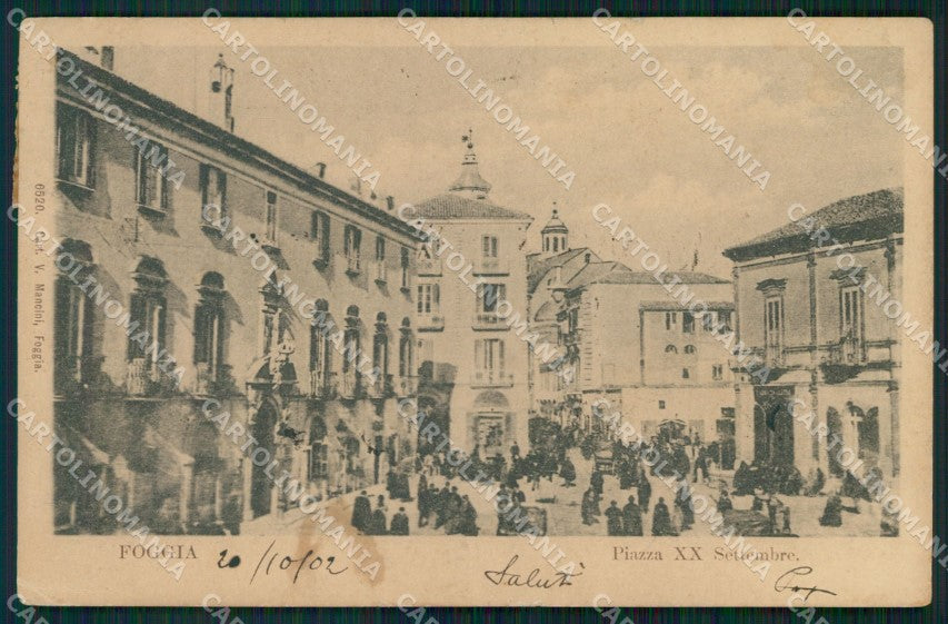 Foggia Città ANGOLINO STRAPPATO cartolina VK0618 – fronte