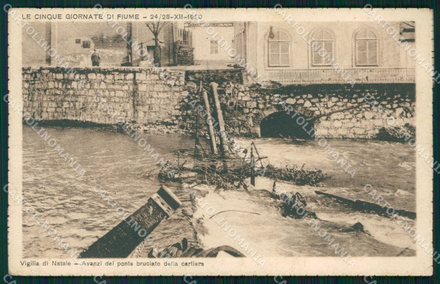 Croazia Fiume Cinque Giornate Rovine di Guerra cartolina VK0630 – fronte