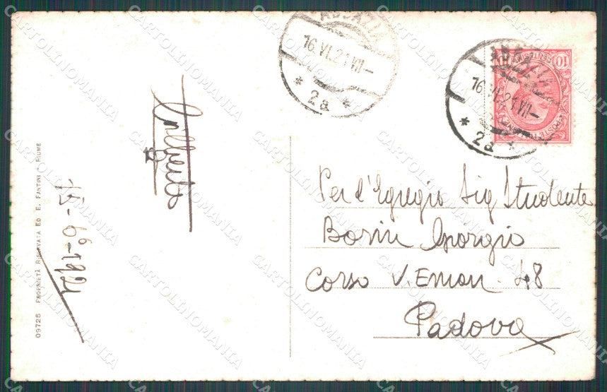 Croazia Fiume Cinque Giornate Rovine di Guerra cartolina VK0630 – retro