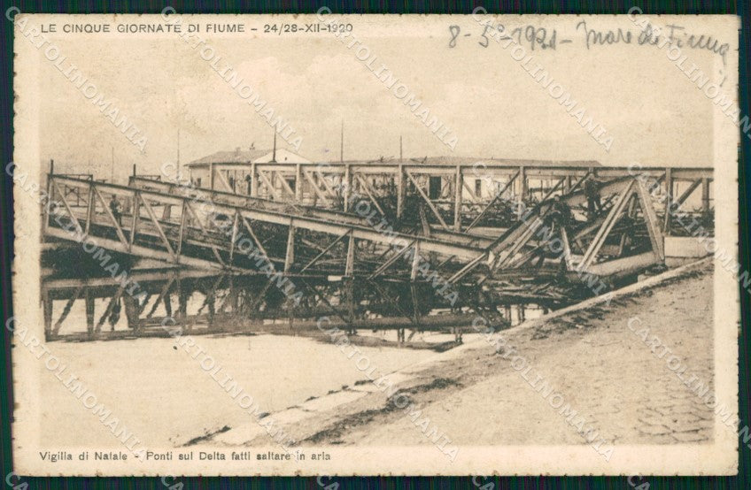 Croazia Fiume Cinque Giornate Rovine di Guerra cartolina VK0631 – fronte